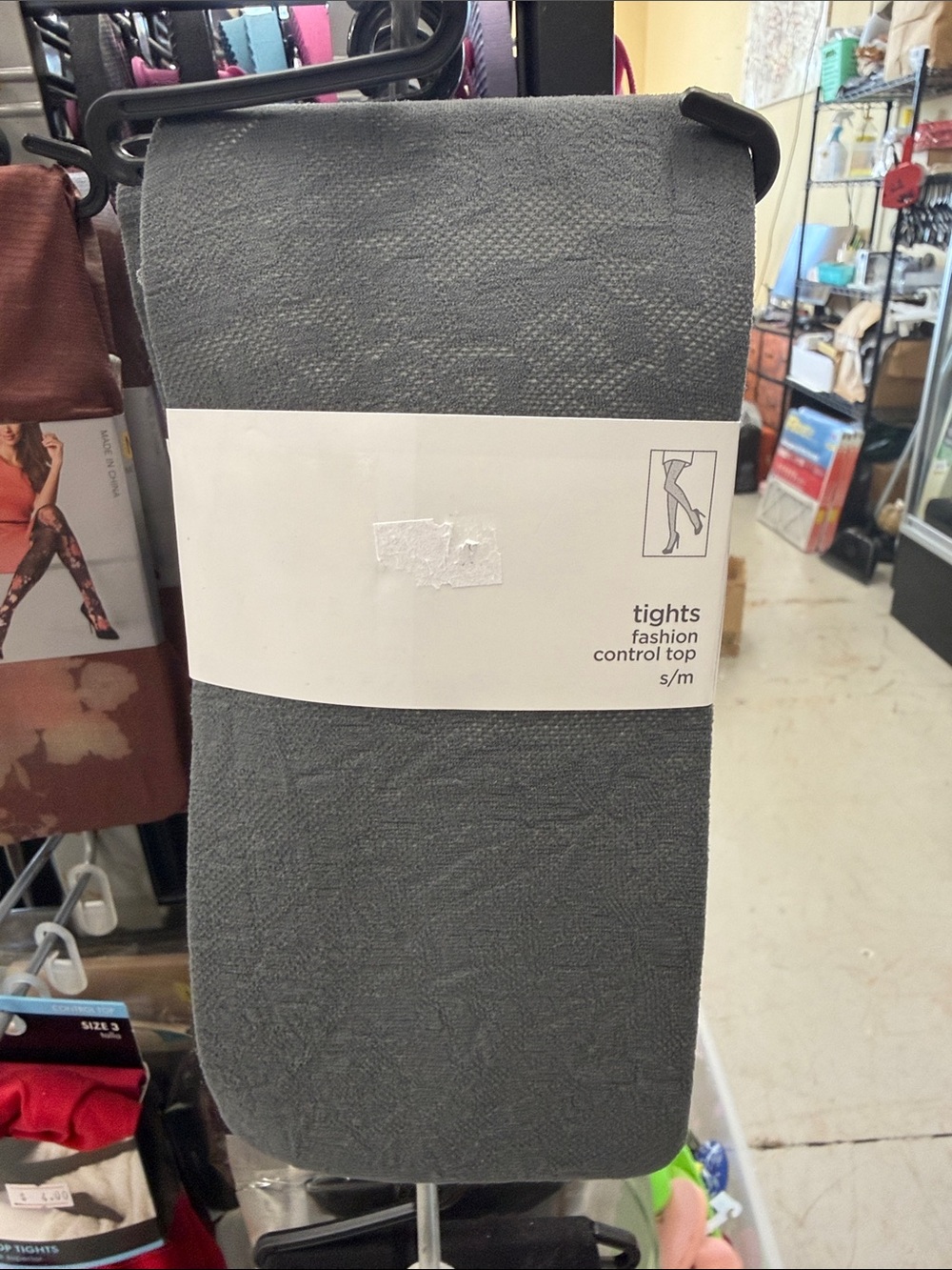 Gray Fashion Control Top Tights - Brand